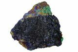 Sparkling Azurite Crystals with Malachite - Laos #163255-1